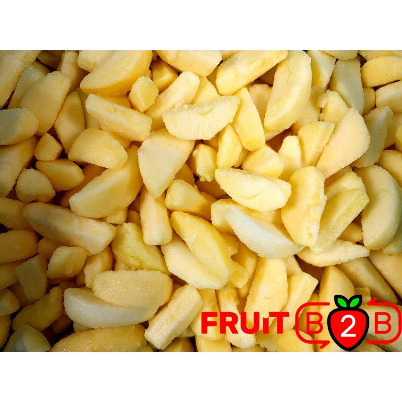 Apfel Segment Golden 1/8 - IQF Gefrorene Früchte - FRUIT B2B
