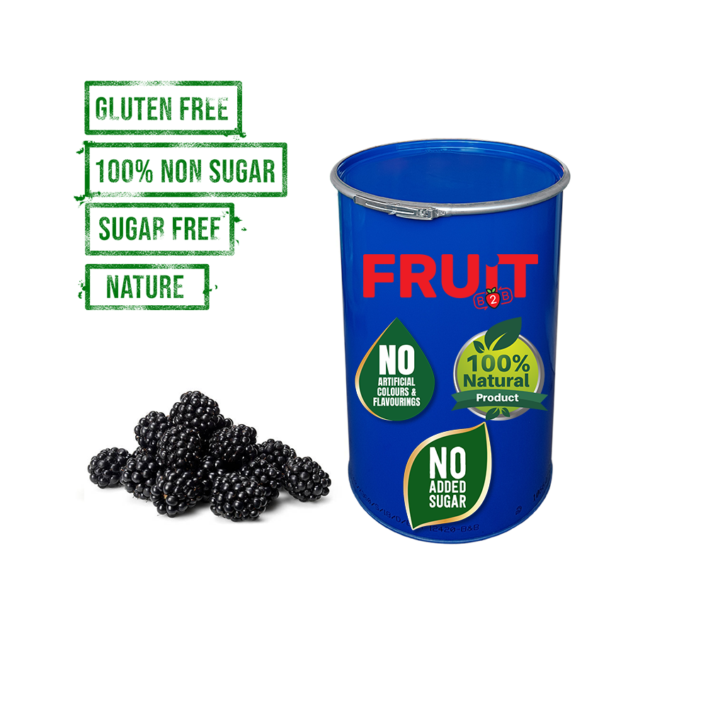200 kg Blackberry Aseptic Fruit Purée Drum - Points Collection