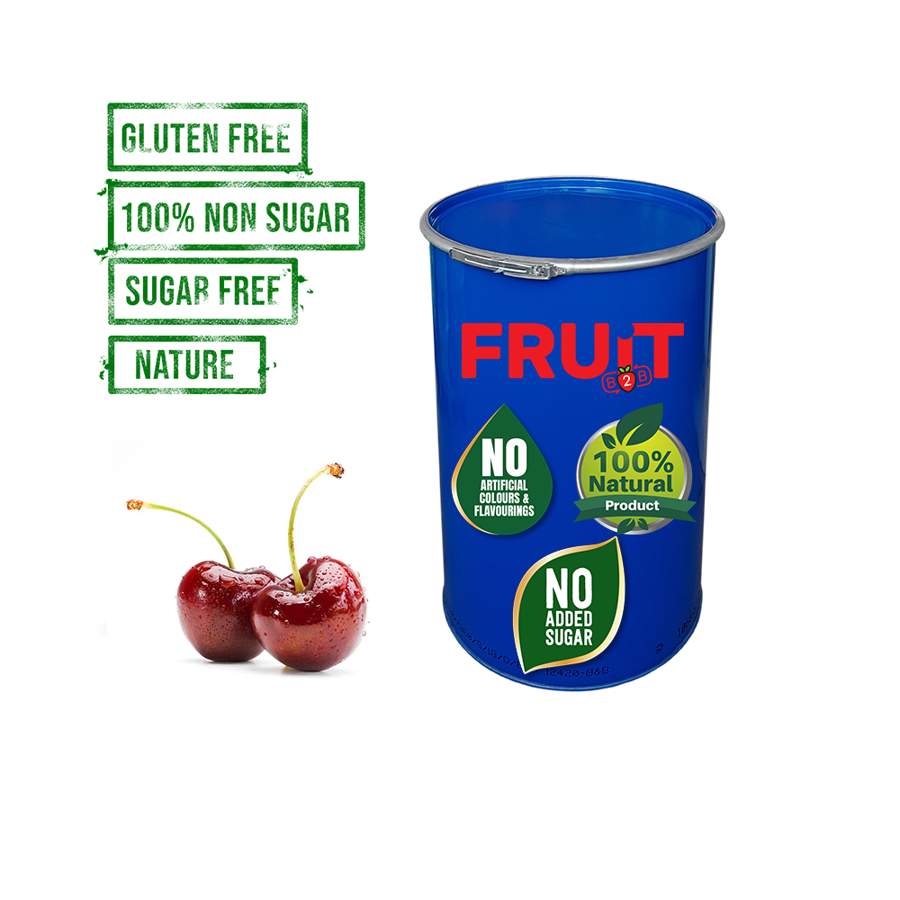 200 kg Sour Cherry Aseptic Fruit Purée Drum - Points Collection