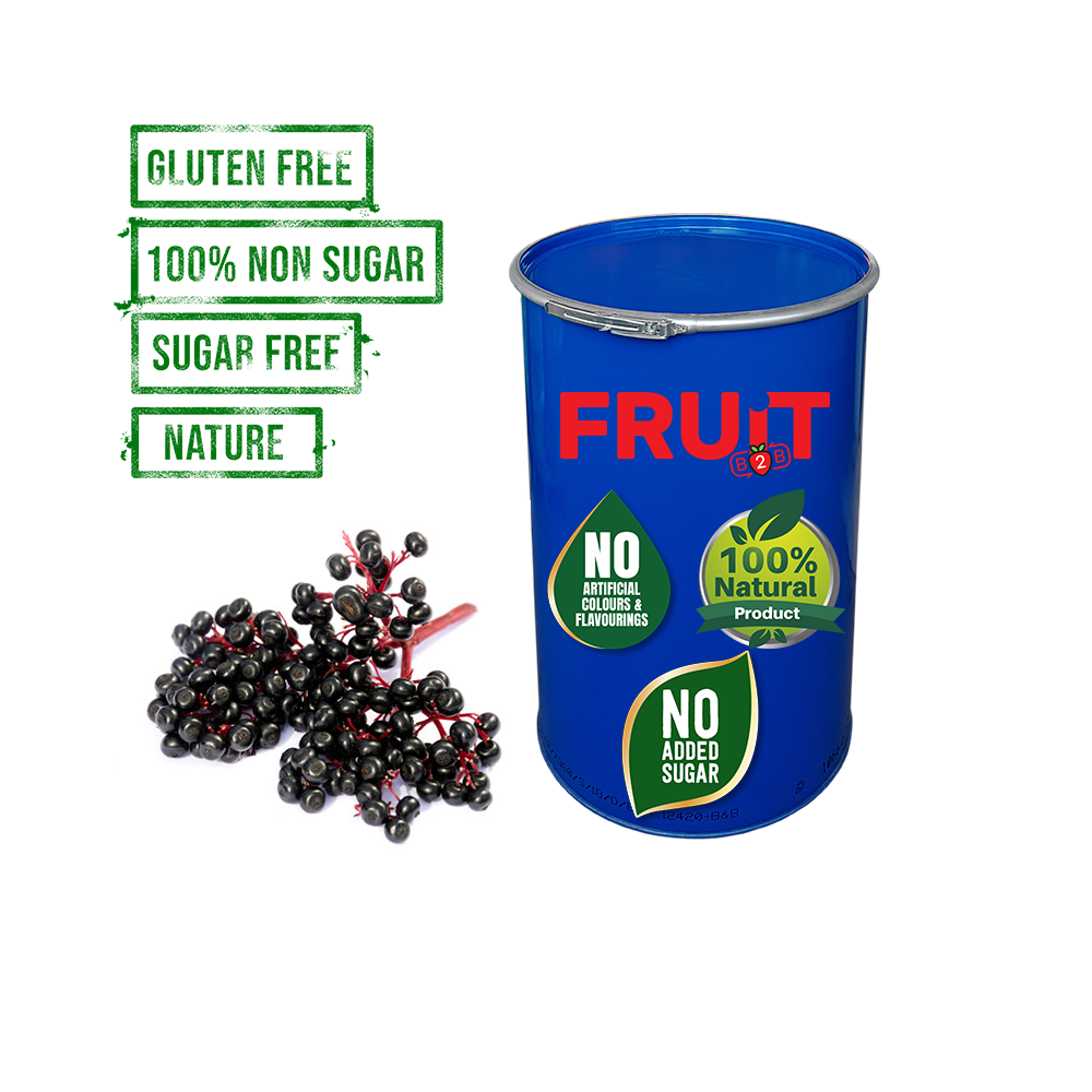 Mürver Püresi - Aseptik Meyve Püresi & Püre & Fabrikatör & Aseptic Meyve Varil Püre - Fruit B2B Meyve Suyu ve Gıda San