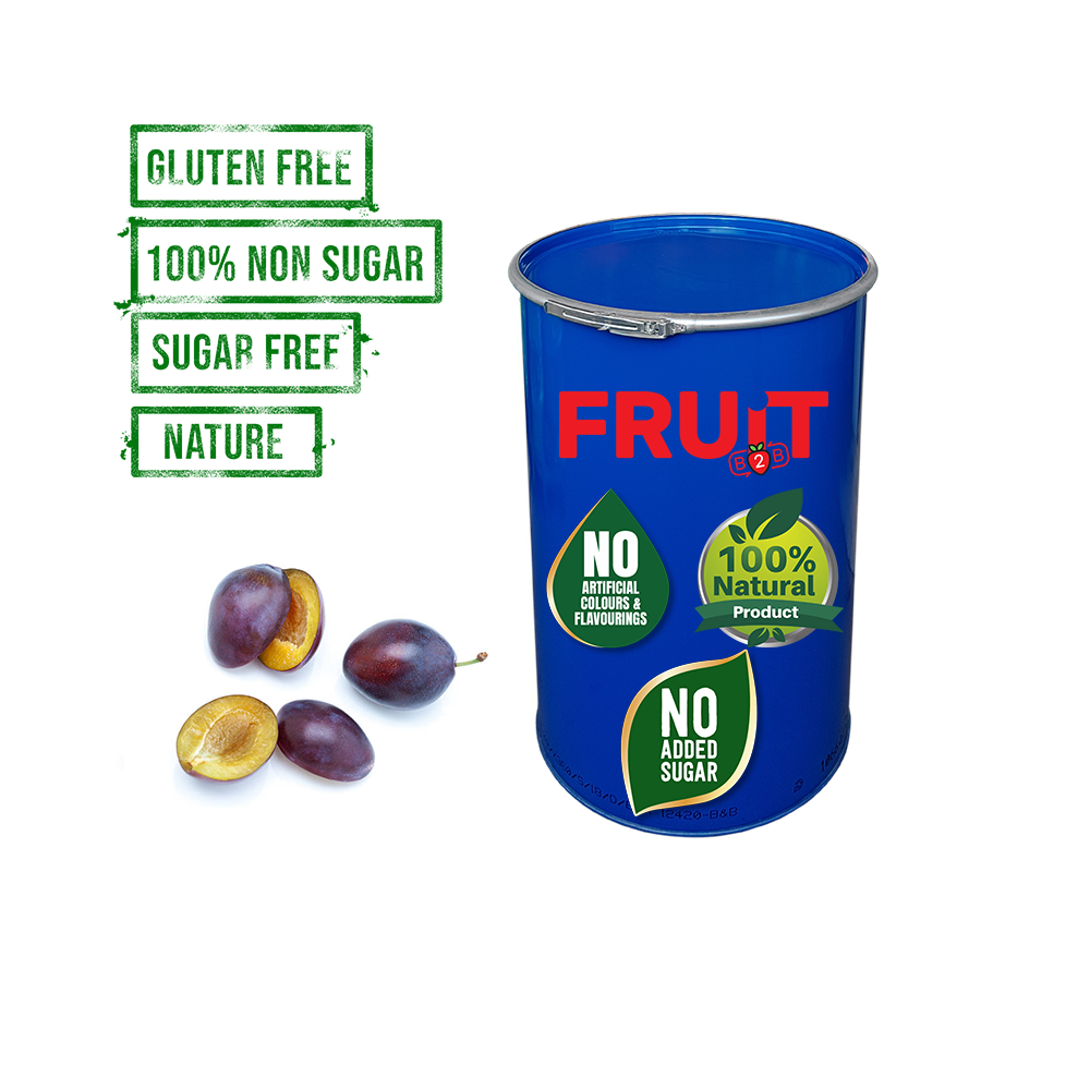 200 kg Plum Aseptic Fruit Purée Drum - Points Collection