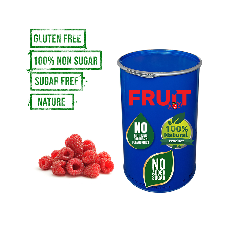 200 kg Raspberry Aseptic Fruit Purée Drum - Points Collection