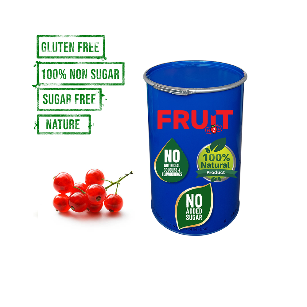 200 kg Red Currant Aseptic Fruit Purée Drum - Points Collection