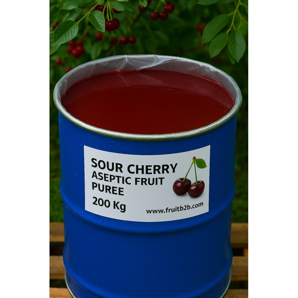 Purée de cerises acides 200 kg