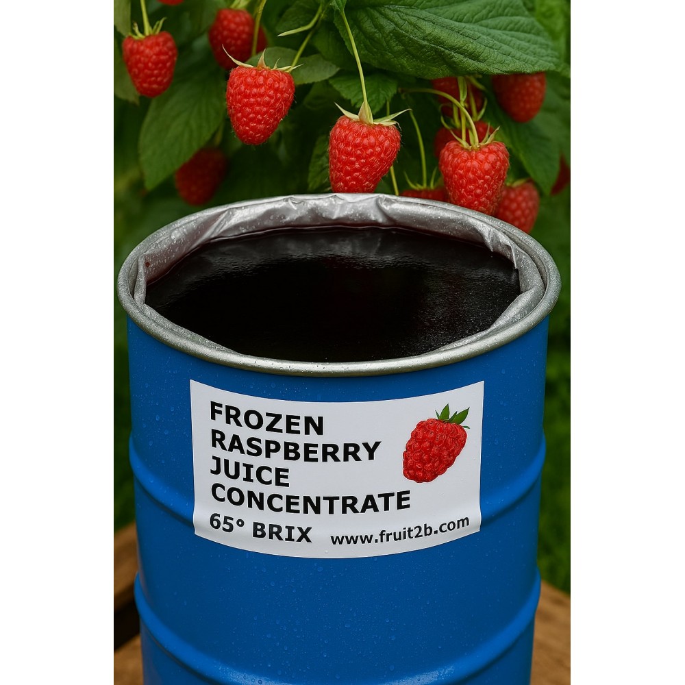 Smrznuti koncentrat soka od maline 65º 250kg drum